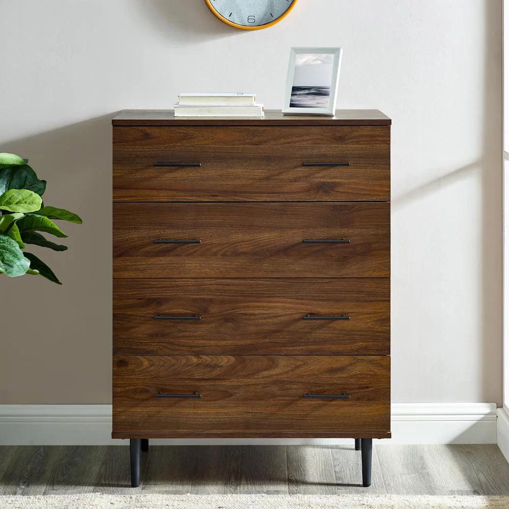 30" 4-Drawer Dark Walnut Bedroom Chest Z47103