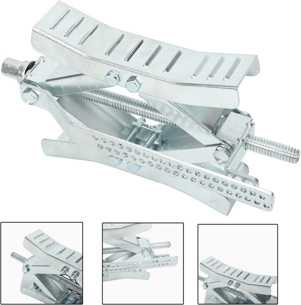 2 Set Wheel Chock Stabilizer Tire Locking Chock with Crank Handle V9076