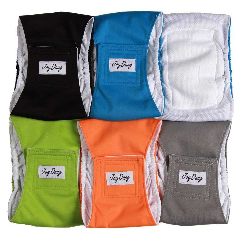 5 Pack Washable Dog Diapers Male A101