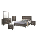 Gray 6pc Bedroom Set with Chest and 2 Nightstands K92045