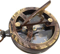 Engravable Brass Pocket Sundial Compass D938550