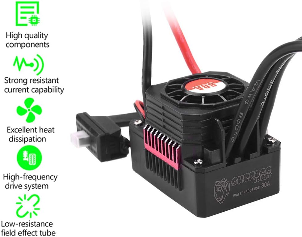 80A Brushless Waterproof Electric Speed Controller B9218