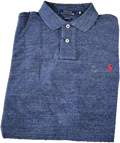 Blue Mesh Polo Shirt K733