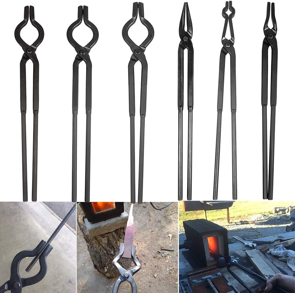Blacksmith Forge Tong Tools Set 6 Piece T4238
