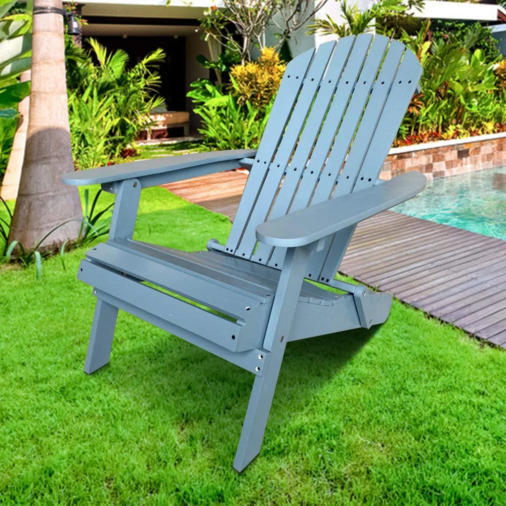 Folding Adirondack Chair Weather Resistant Plastic A66907