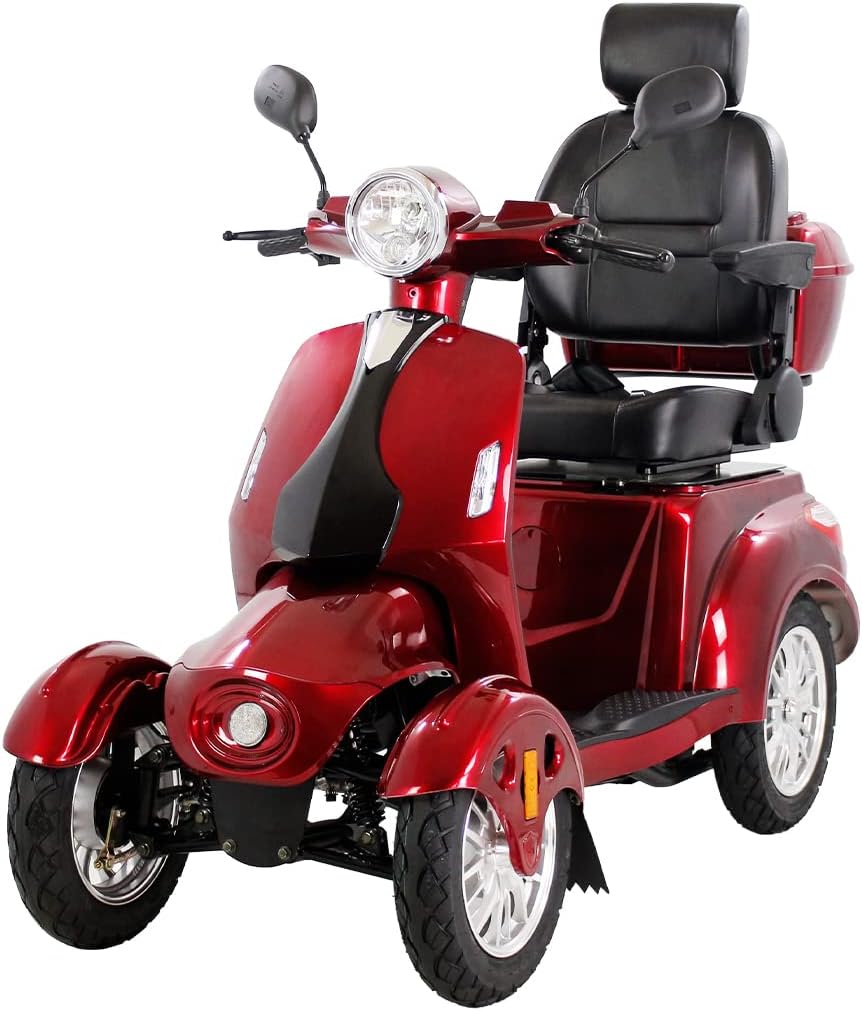 Red Heavy Duty Four Wheel Electric Mobility Scooter V535518
