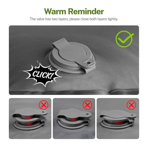 6" Extra-Thick Camping Sleeping Pad with Pillows N64087