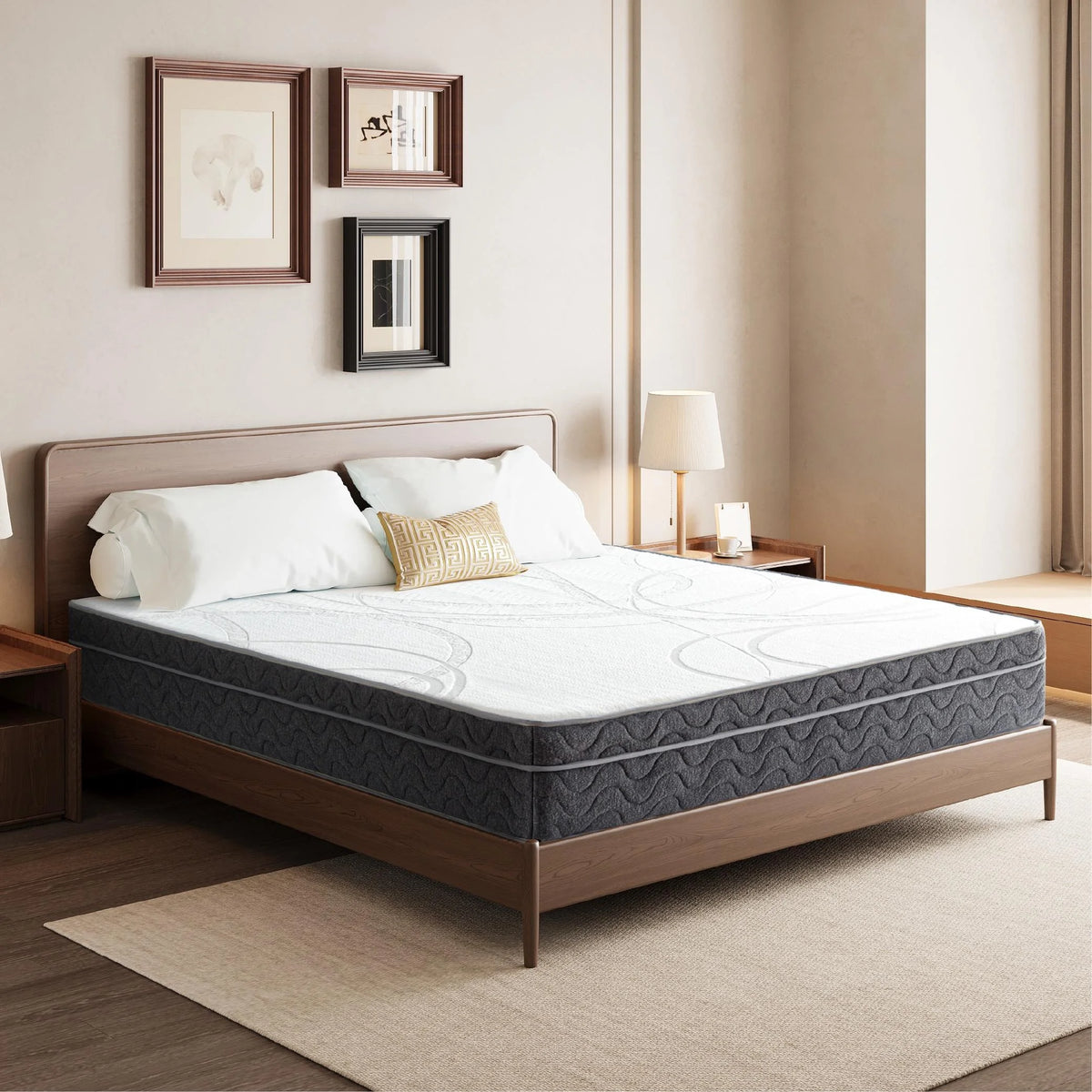 Full Size Gel Memory Foam Pocket Spring Hybrid Mattress I986