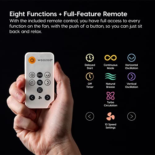 Large Oscillating 8-in-1 Fan with Remote and Timer Y767