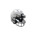 XL Metallic Silver Youth Football Helmet with Titanium Facemask Y56293