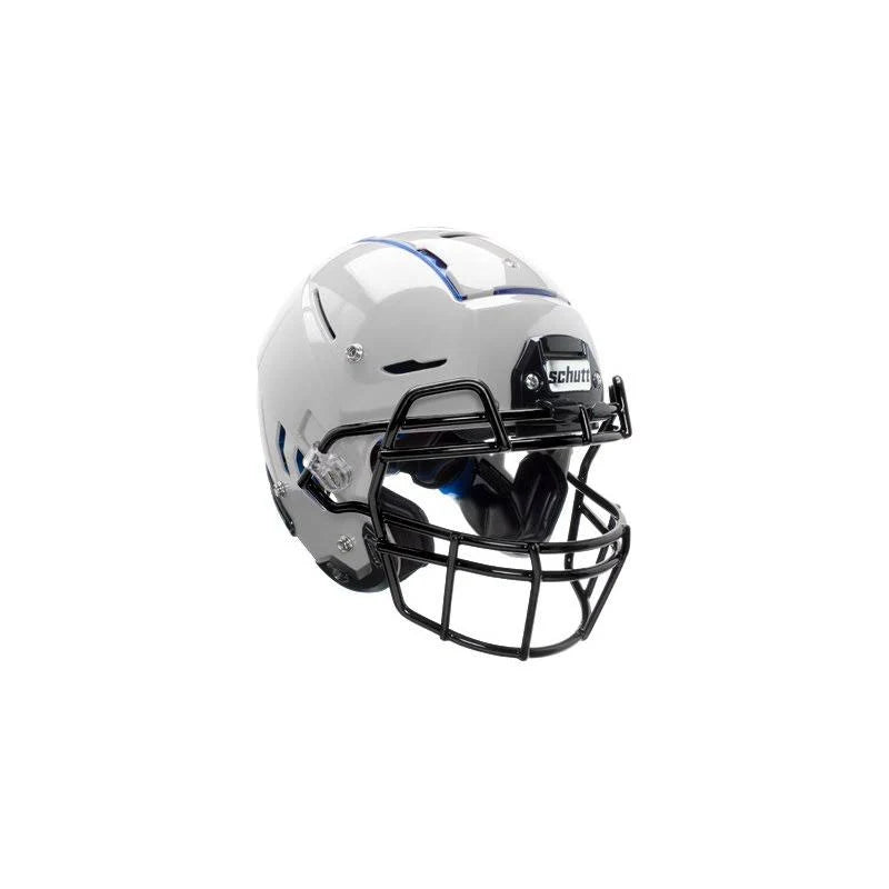 XL Metallic Silver Youth Football Helmet with Titanium Facemask Y56293