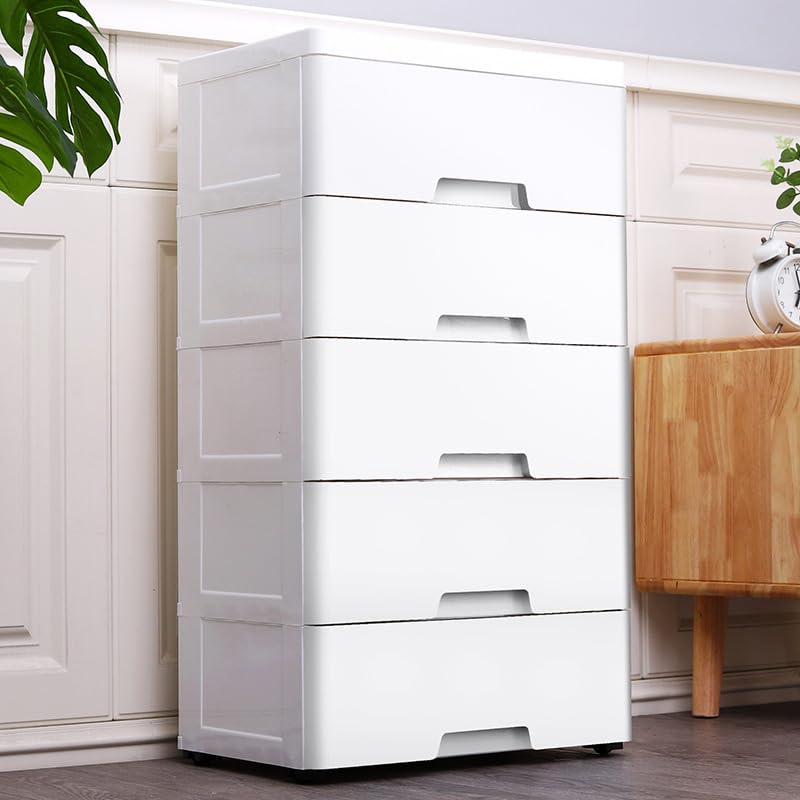 Blue Plastic 5 Drawers Storage Dresser C27768