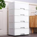 Blue Plastic 5 Drawers Storage Dresser C27768