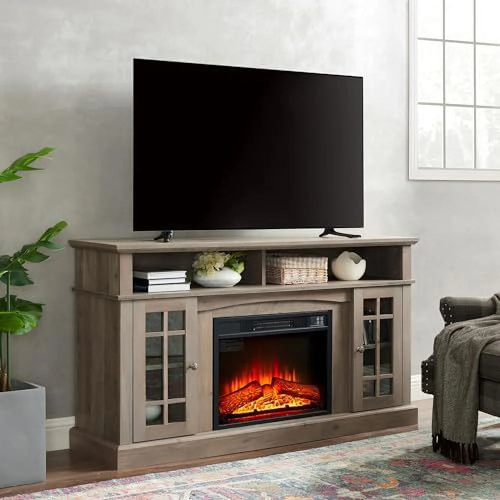 58'' TV Stand with 24.5'' Electric Fireplace Y87359