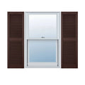 18 inchw x 35 inchh Vinyl Open Louver Shutters with Shutter-Loks, Per Pair C618976