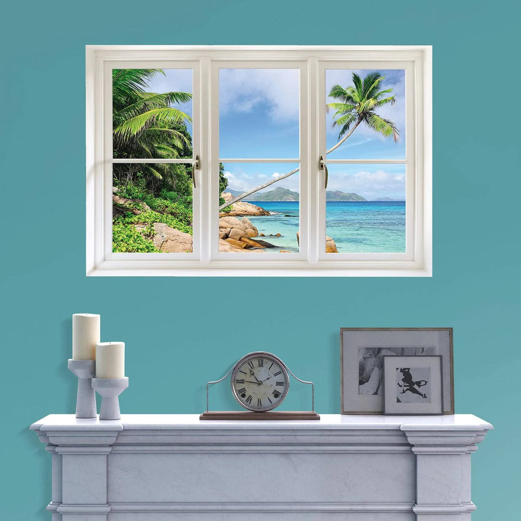 Tropical Beach Wall Decal D372264
