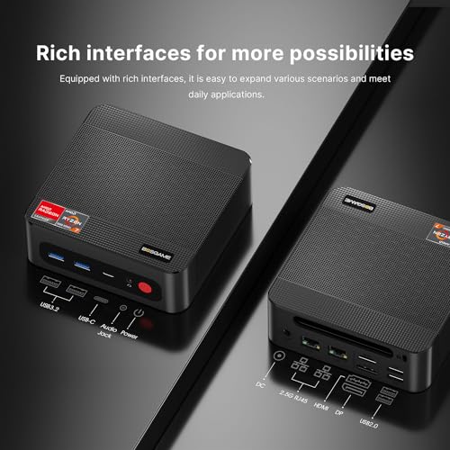 Mini Gaming PC AMD Ryzen 7 5700U 32GB RAM 1TB NVMe SSD Windows 11 Pro P9365