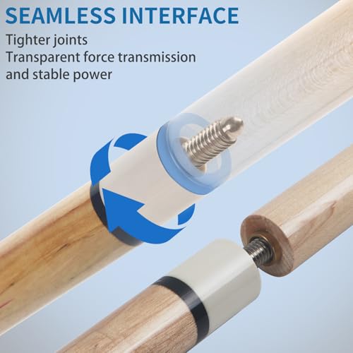 4 Pcs 58 Inch Canadian Maple Wood Pool Cue Stick K985100