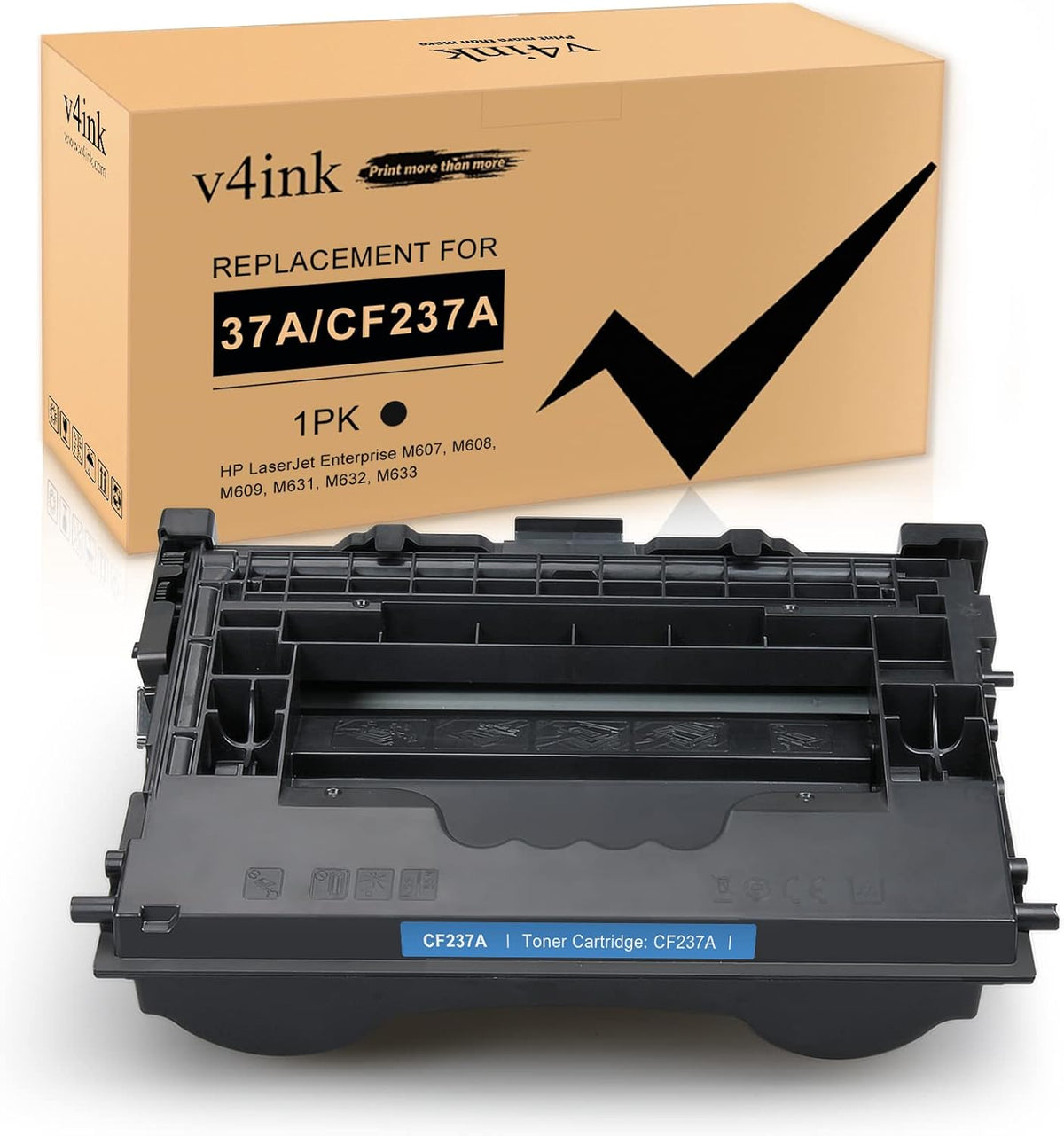 Black Toner Cartridge for HP M607 M608 M609 Printer, 1 Pack Y418