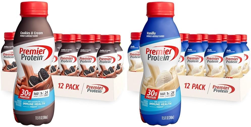 12 Packs Premier Protein Shake Cookies & Cream and Vanilla I212471