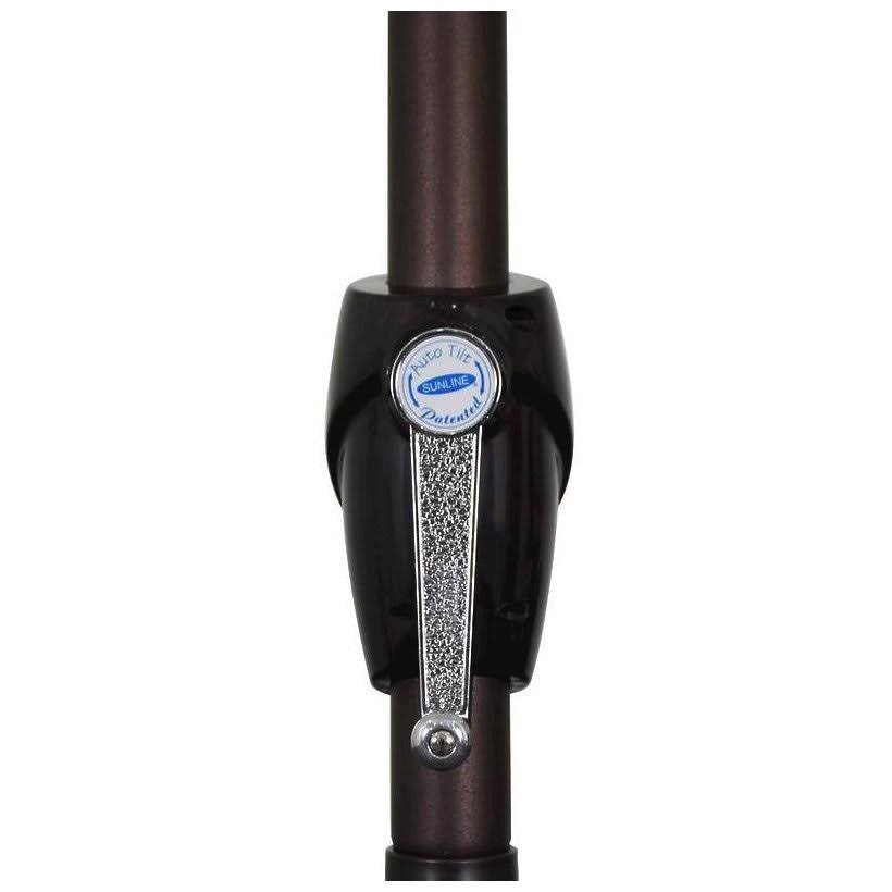 9 ft Aluminum Tilt Crank Lift Patio Umbrella G311