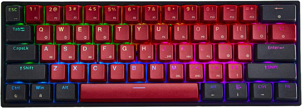 61 Keys Hot Swappable Programmable Mechanical Wired Keyboard C390