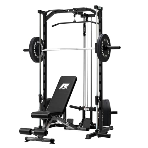Smith Machine Power Rack with LAT-Pull Down System S3049