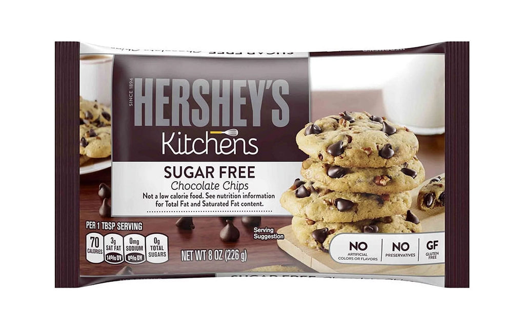 Sugar Free Chocolate Chips, 8 Ounces, 2 Pack V181