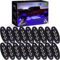 18 Pods Waterproof Multicolor LED Rock Lights Kit M2592
