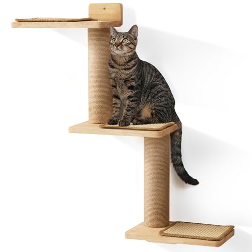 Cat Wall Shelves and Scratching Post N28757