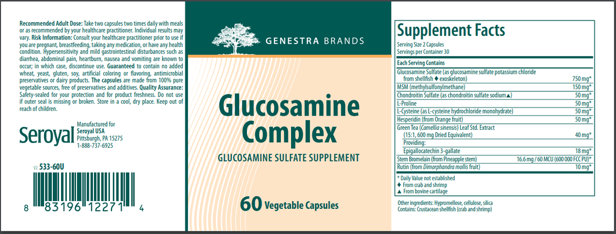 Glucosamine Complex 180 VegCap M137