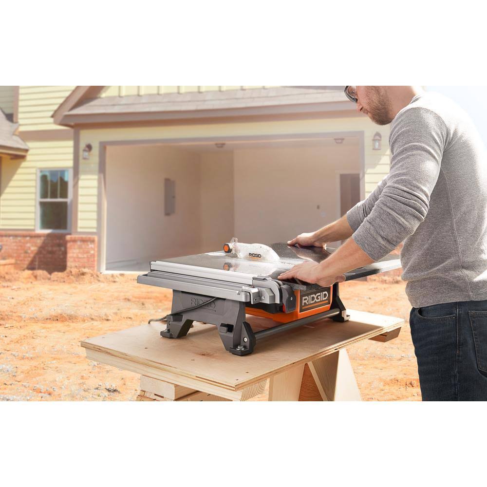 7 in. Tabletop Wet Tile Saw with Stand L7232