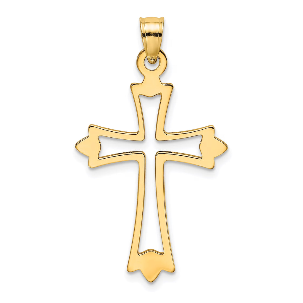 10K Yellow Gold Cross Charm X123