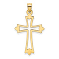 10K Yellow Gold Cross Charm X123