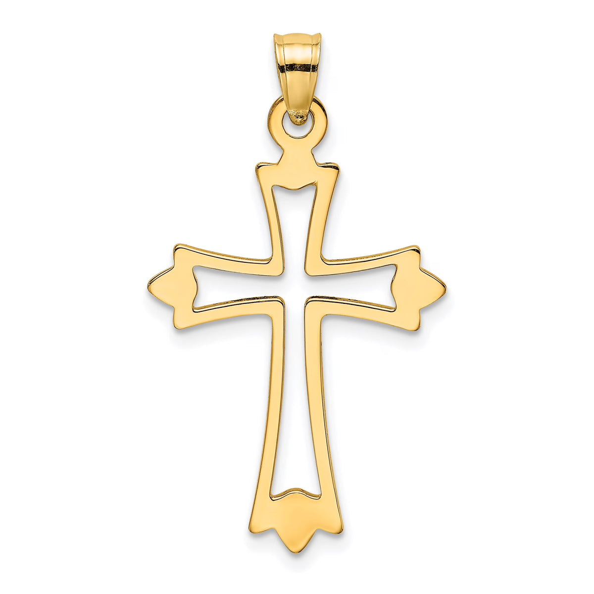10K Yellow Gold Cross Charm X123