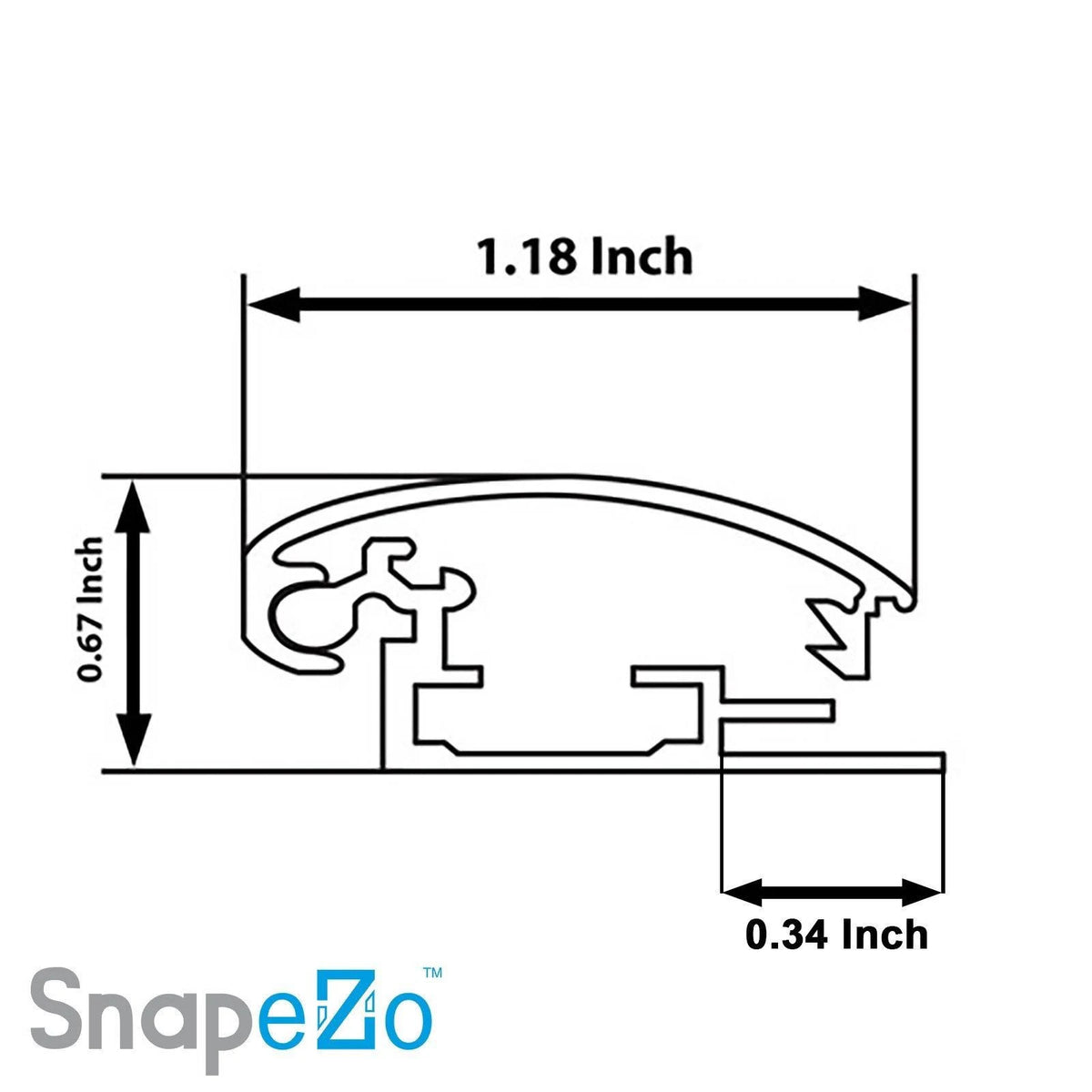 Black SnapeZo Snap Frame X91067