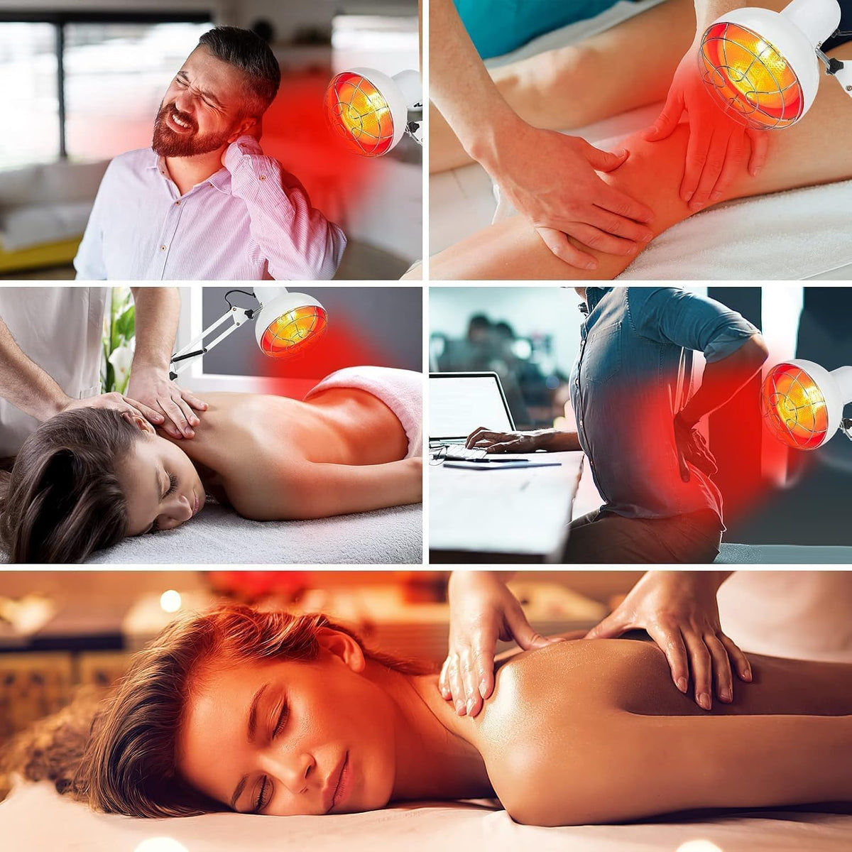Red Light Therapy Lamp with Near Infrared Light E925