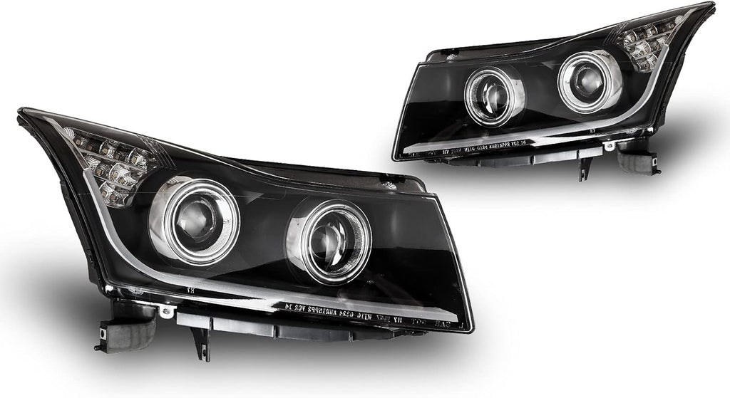 Headlight Assembly with LED Daytime Running Lights Projector for 2011-2015 Chevy Cruze E8710