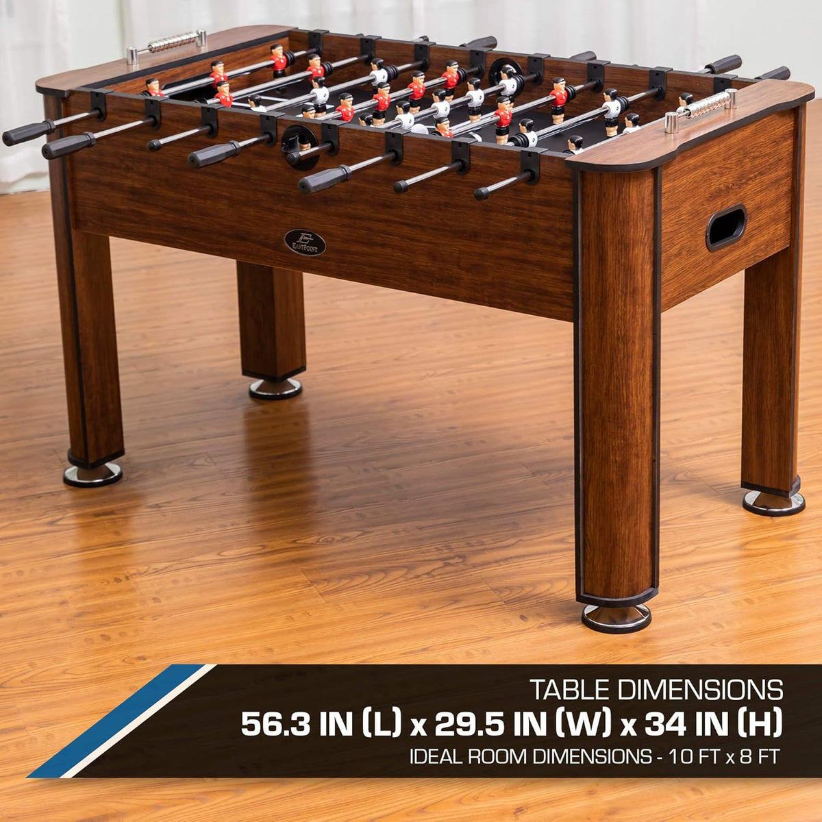 56-Inch Foosball Table with Quick-Connect Rods and Bead Scoring W396726