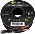 18AWG Speaker Wire Cable 100 Feet Black Pack of 2 B2448