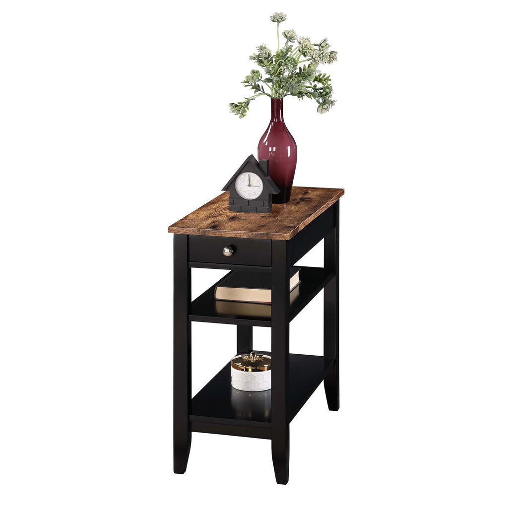 1 Drawer End Table with Shelves N36147