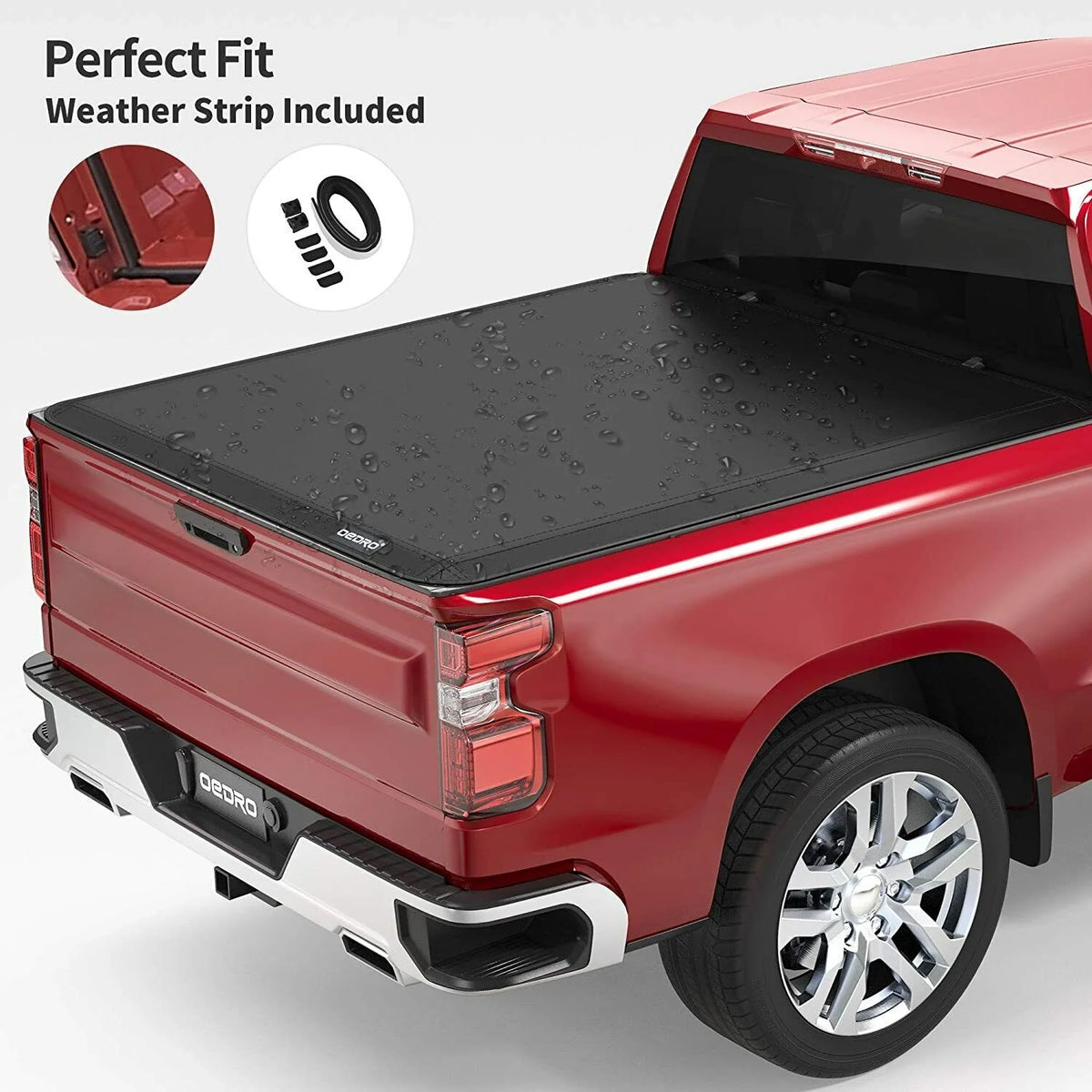 5.5ft Soft 4 Fold Truck Bed Tonneau Cover O998