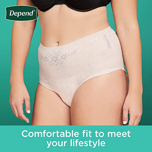 Disposable Maximum Blush Adult Incontinence Underwear for Women, Small, 80 Count V224