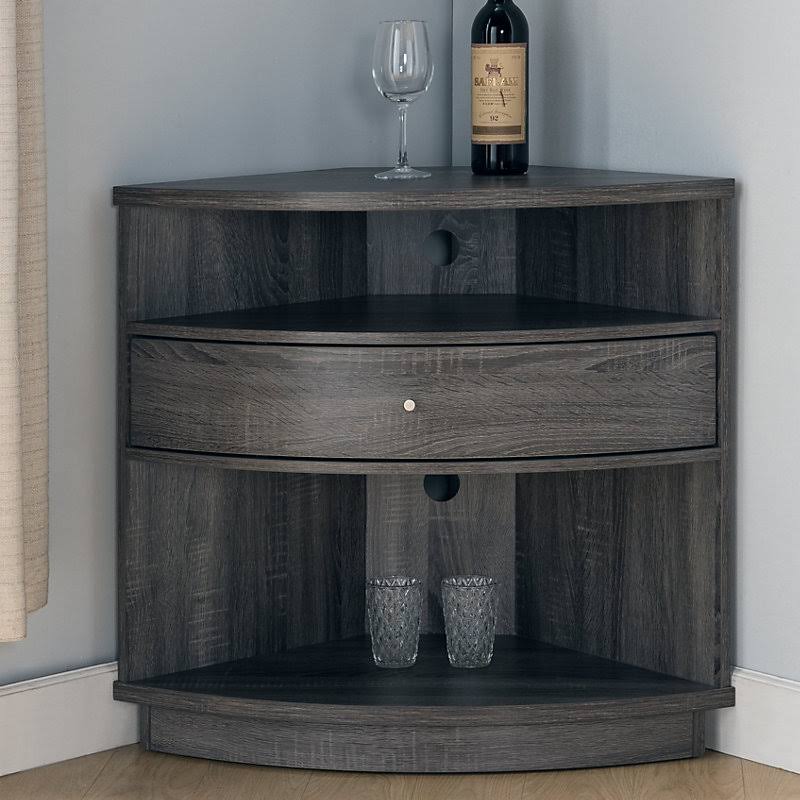 Dark Gray 1 Drawer Accent Cabinet W45389