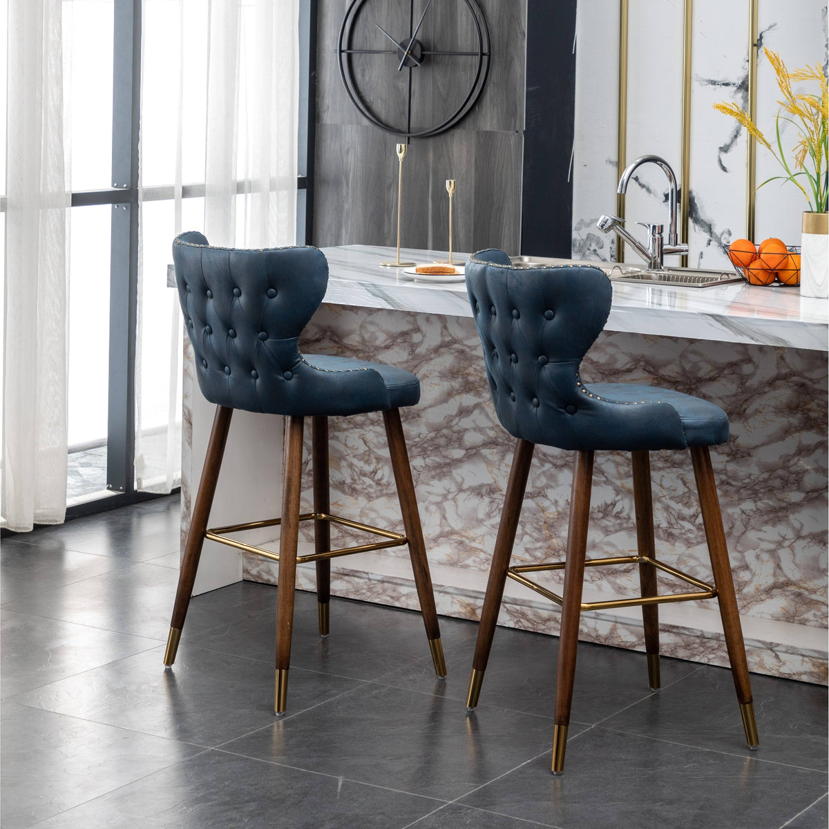 Pink Bar Stool, Set of 2 Q9539