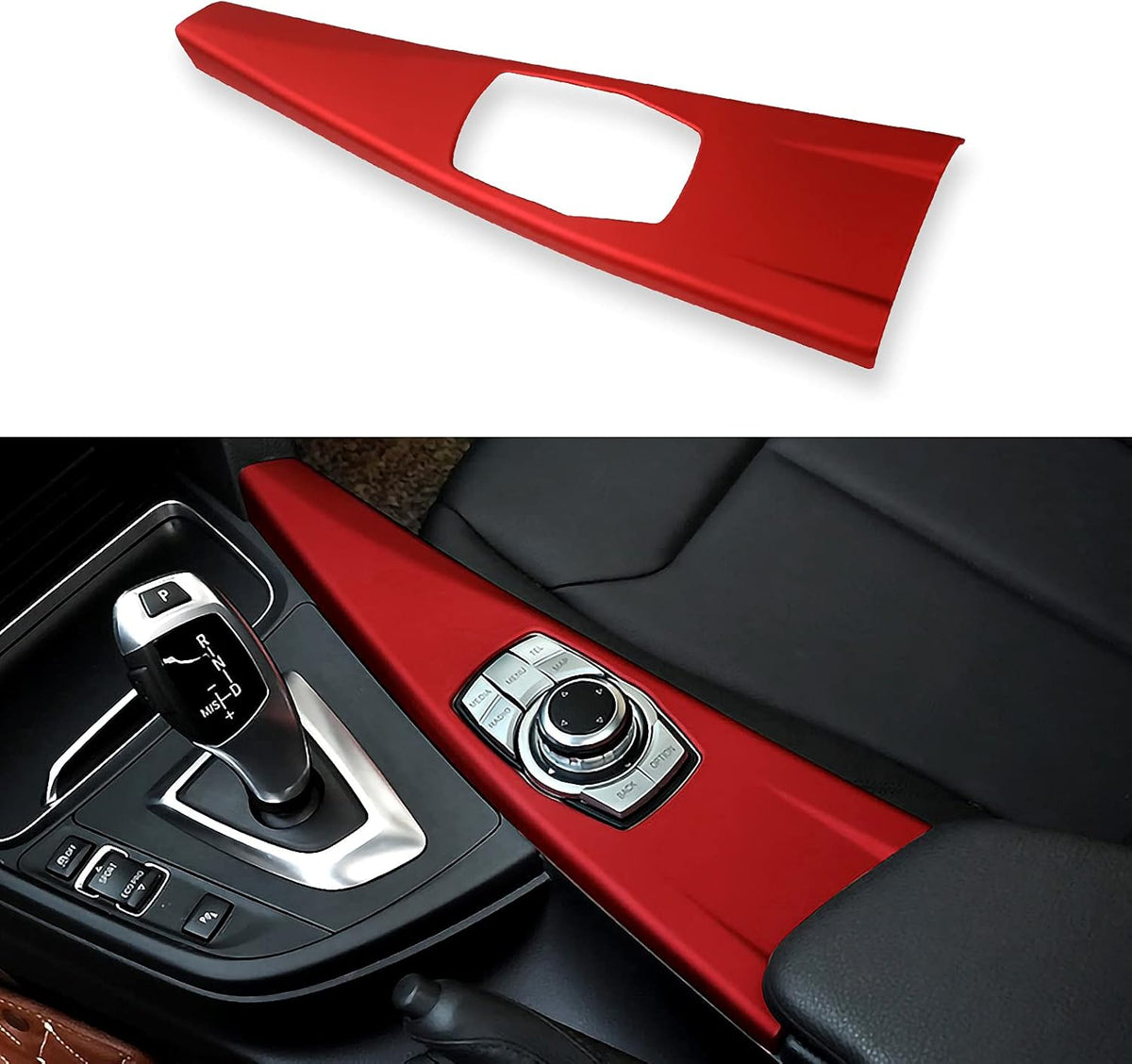 Multimedia Buttons Panel Cover Molding Trim Sticker Kit Interior Accessories Pack of 2 Q151799