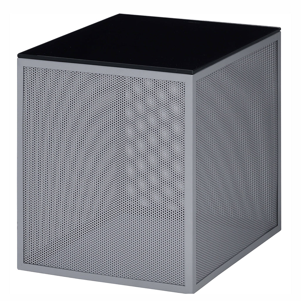 Gray Glass Top Side Table V301415