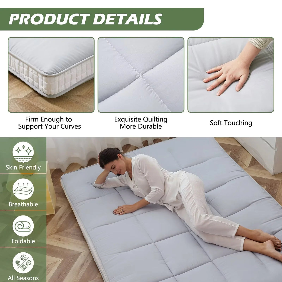 Folding Floor Mattress Twin Size R14534