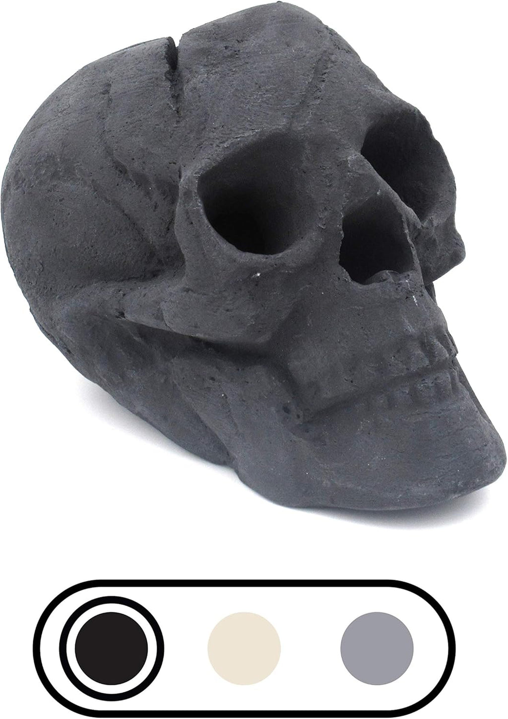 Ceramic Fireproof Fire Pit Skull Log X9953