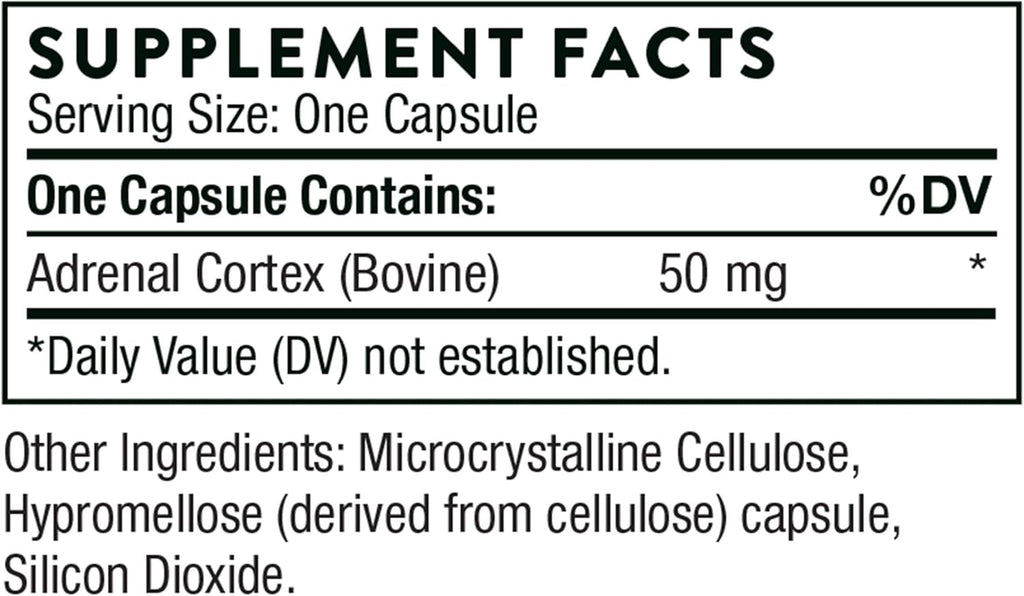 Bovine Adrenal Cortex Supplement - 60 Capsules V716193